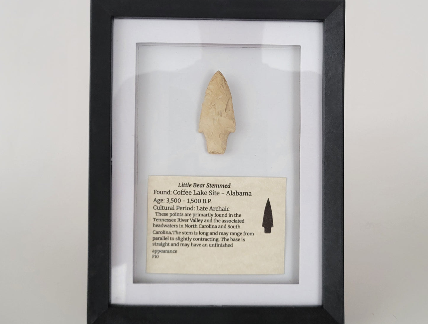 2.15" Little Bear Stemmed Arrowhead (Alabama)