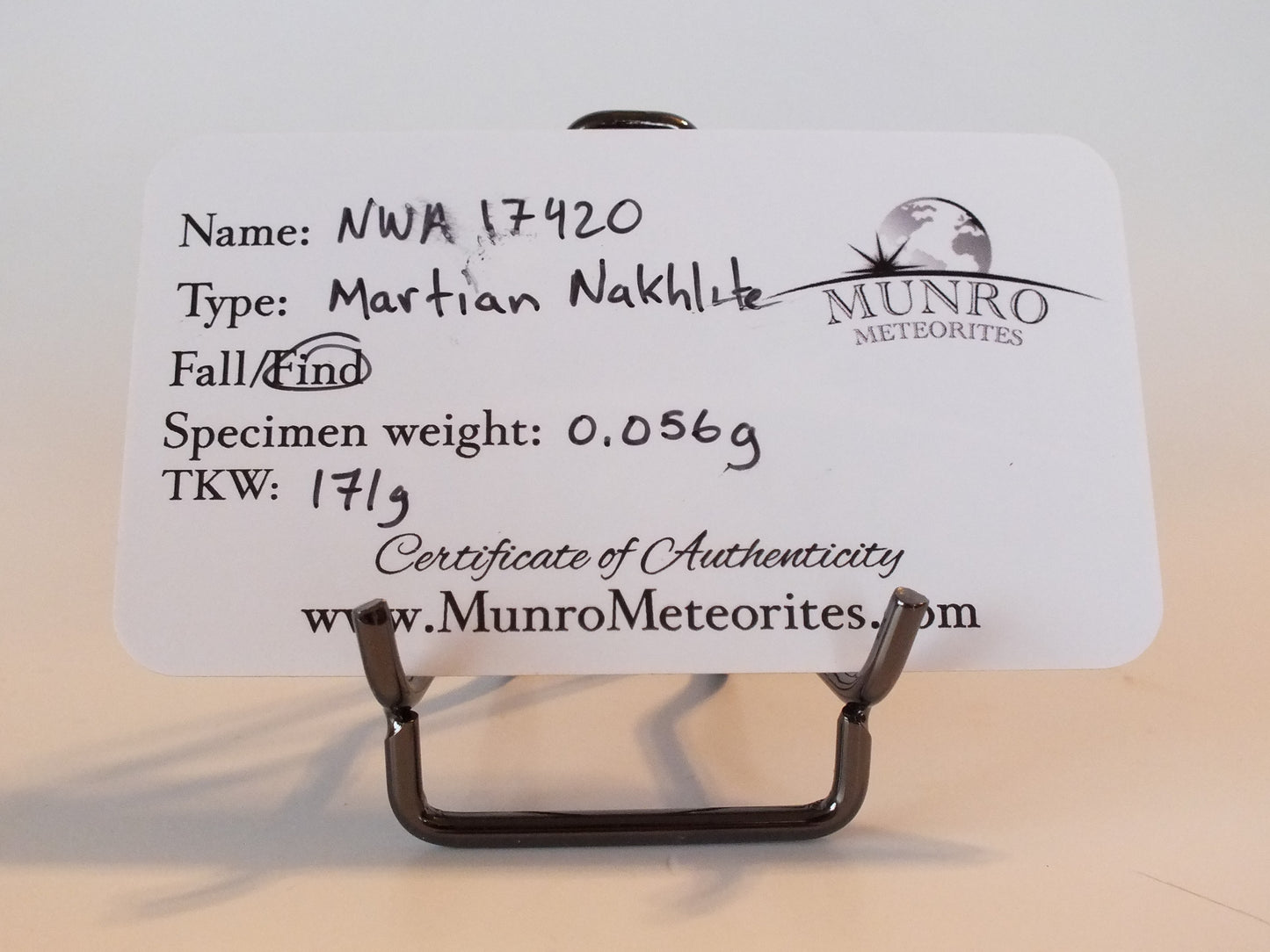 0.056g nakhlite Meteorite