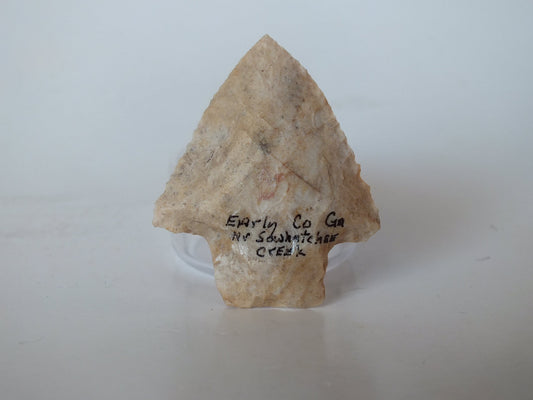 What is the writing on artifacts and arrowheads?