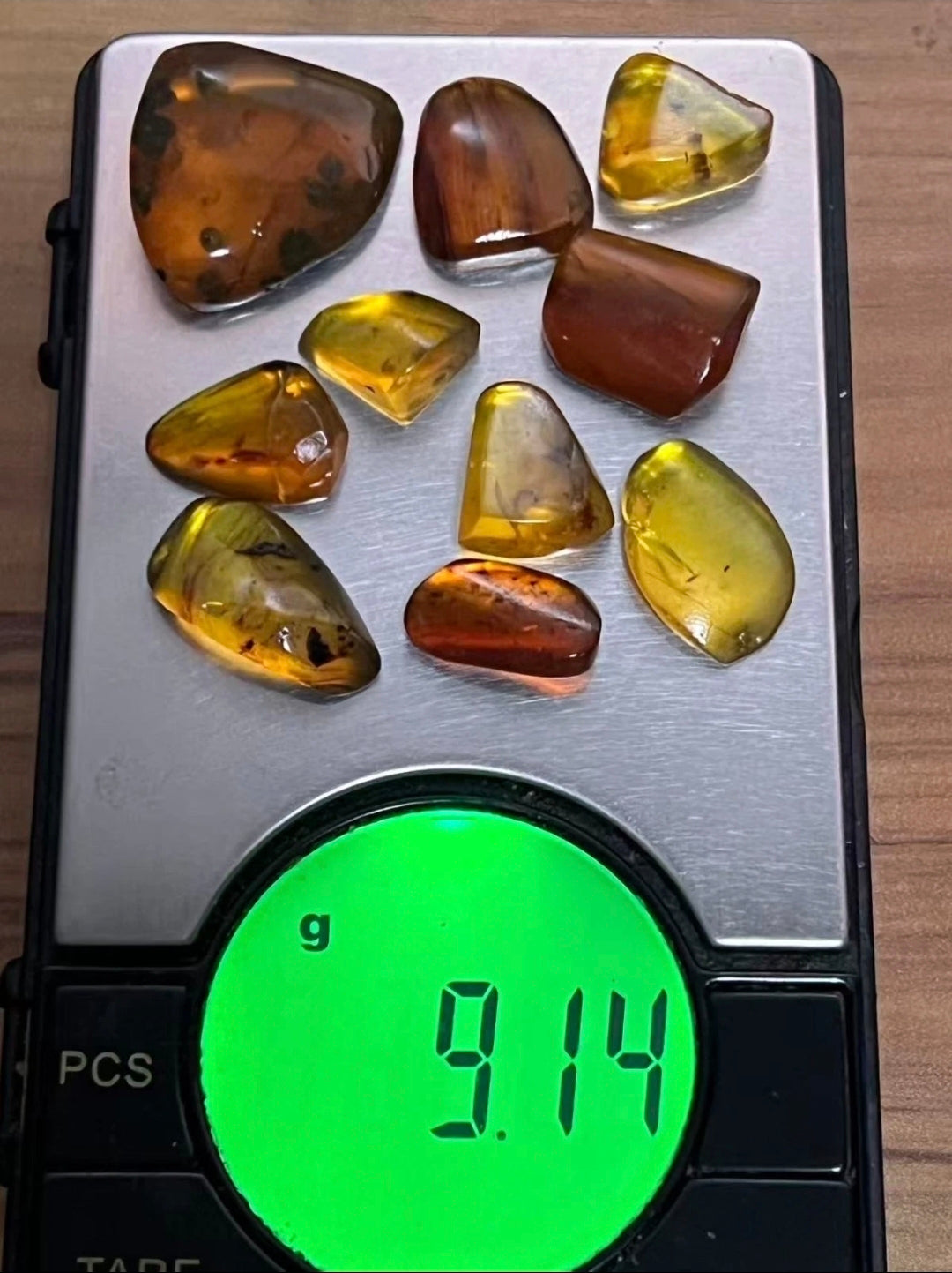 Bundle of 10 Burmese Amber With Bugs